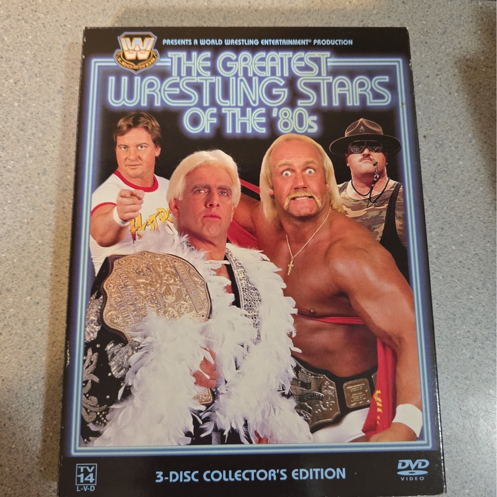 WWE The Greatest Wrestling Stars Of The '80's 3 Disc Collectors Set